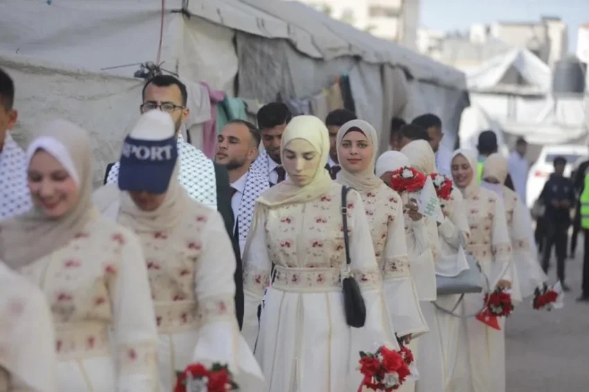 Nikah Massal Untuk 40 Penyandang Disabilitas Dari Gaza Di Maroko